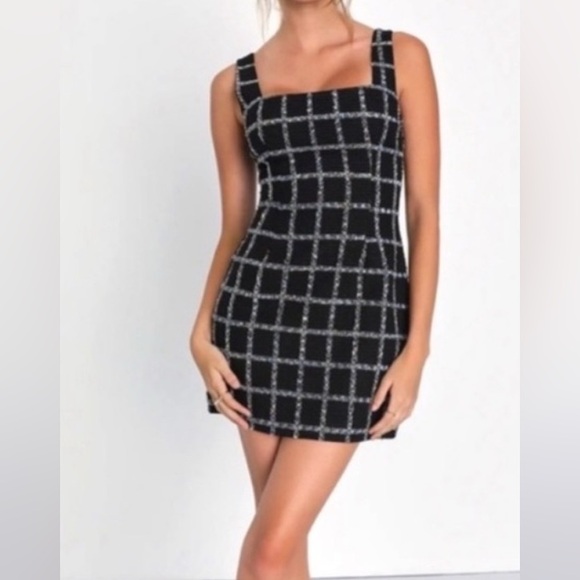 Jason Wu black plaid tweed business suit jacket and dress - Picture 5 of 7